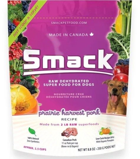 Smack Prairie Harvest Pork Dog Food 250g