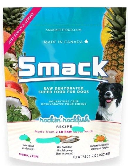 Smack Rockin’ Rockfish Dog Food 210g