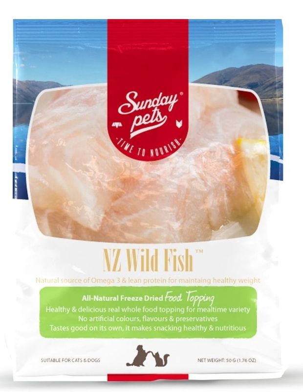 Sunday Pets Wild Fish FD Treats 1.76oz