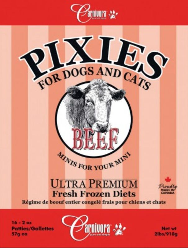 Carnivora Pixies Beef Minis 2lb