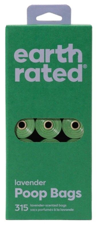 Earth Rated Lavender Poop Bags Refill 21 Rolls/ 315 Bags
