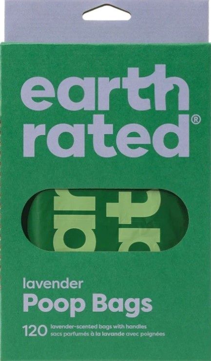 Earth Rated Lavender Poop Bag Easy-Tie Handle 120 bags