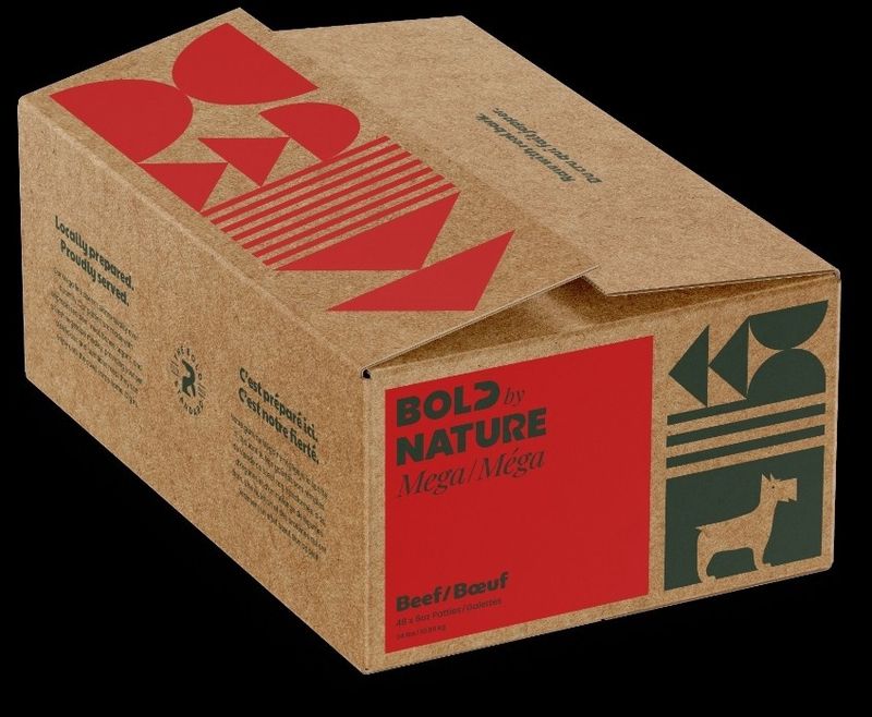 Bold by Nature Mega Beef Patties Dog Food 24lb