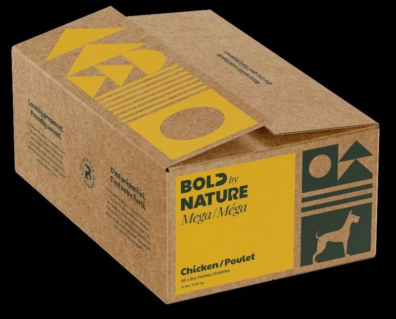 Bold by Nature Mega Chicken Pattie Dog Food 24lb