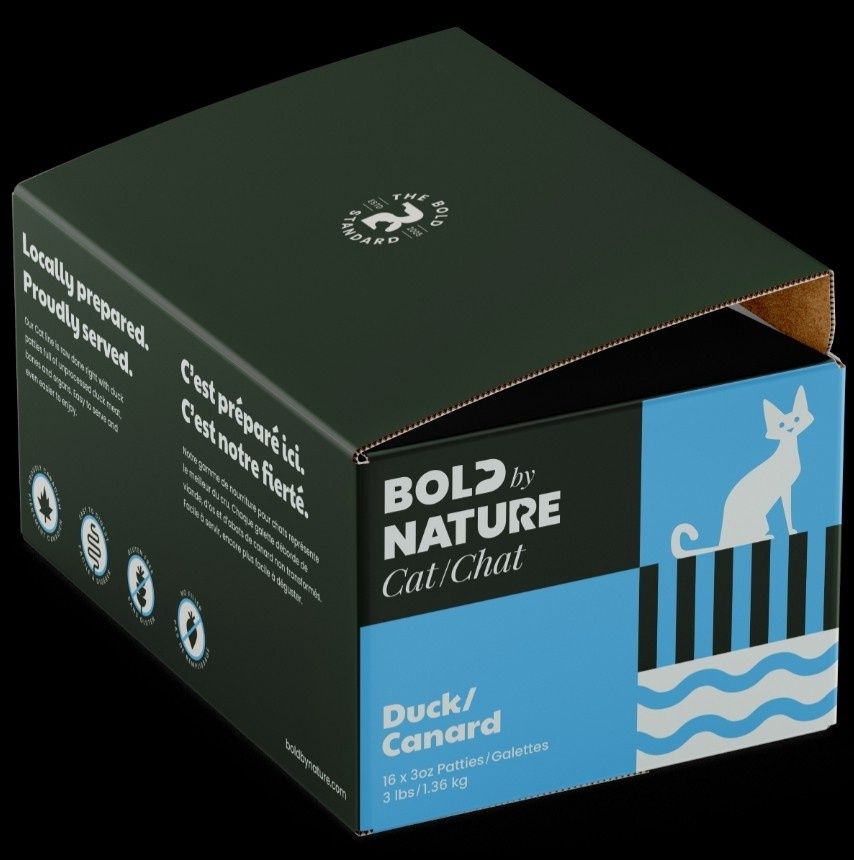Bold by Nature Duck Patties Cat Food 3lb
