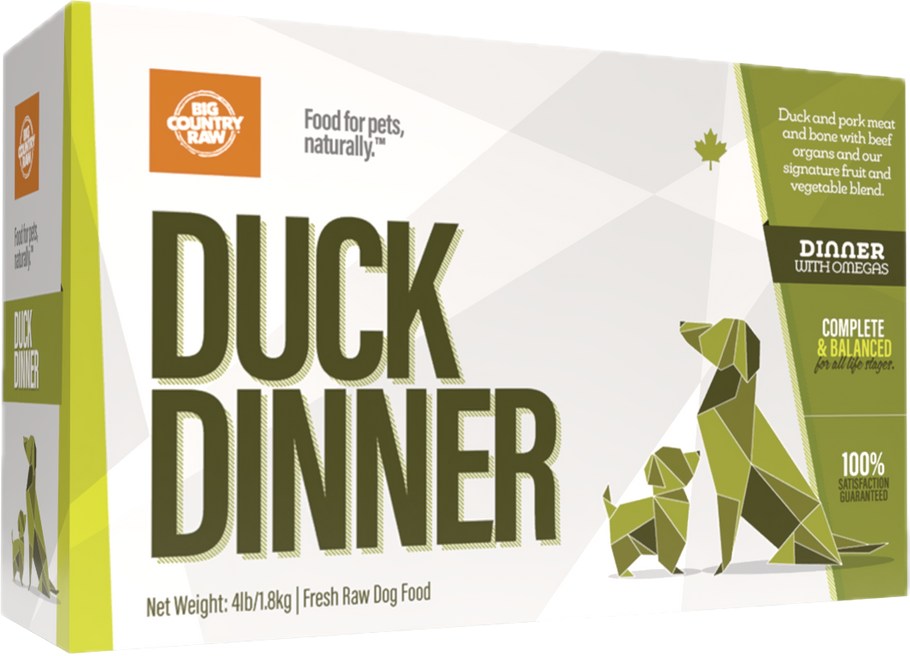 Big Country Raw Duck Dinner Carton 4lb
