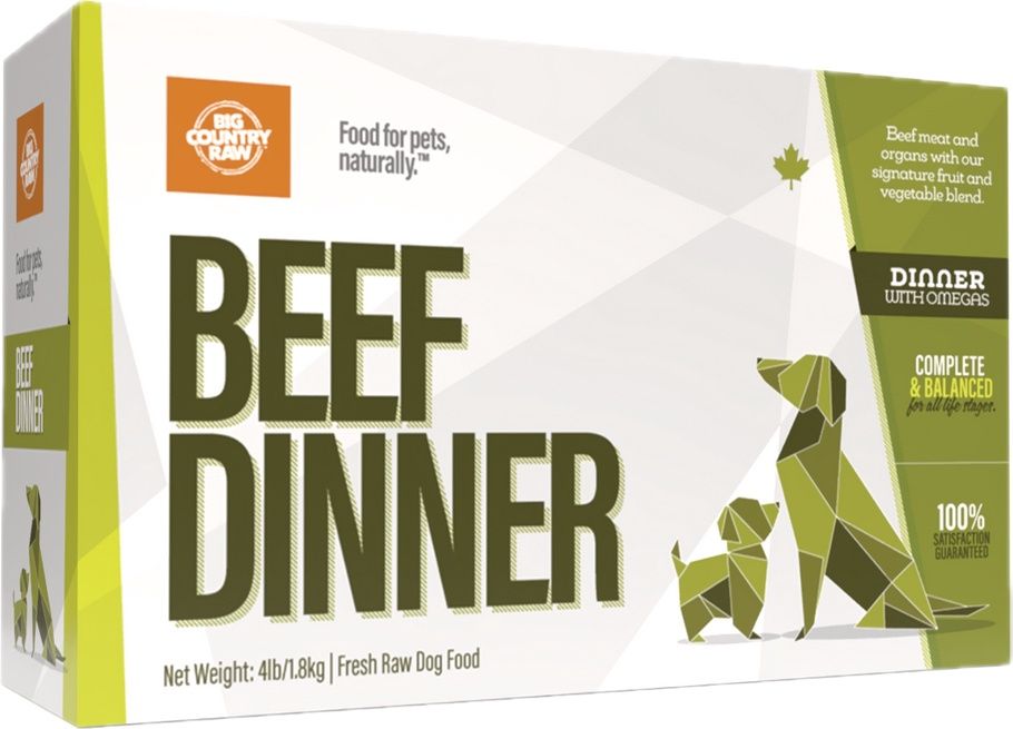 Big Country Raw Beef Dinner Carton 4lbs