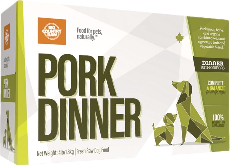 Big Country Raw Pork Dinner Carton 4lbs