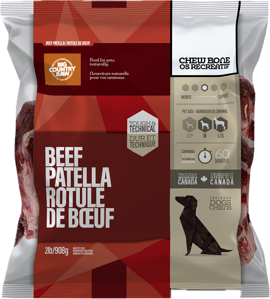 Big Country Raw Beef Patella Bone 2lb