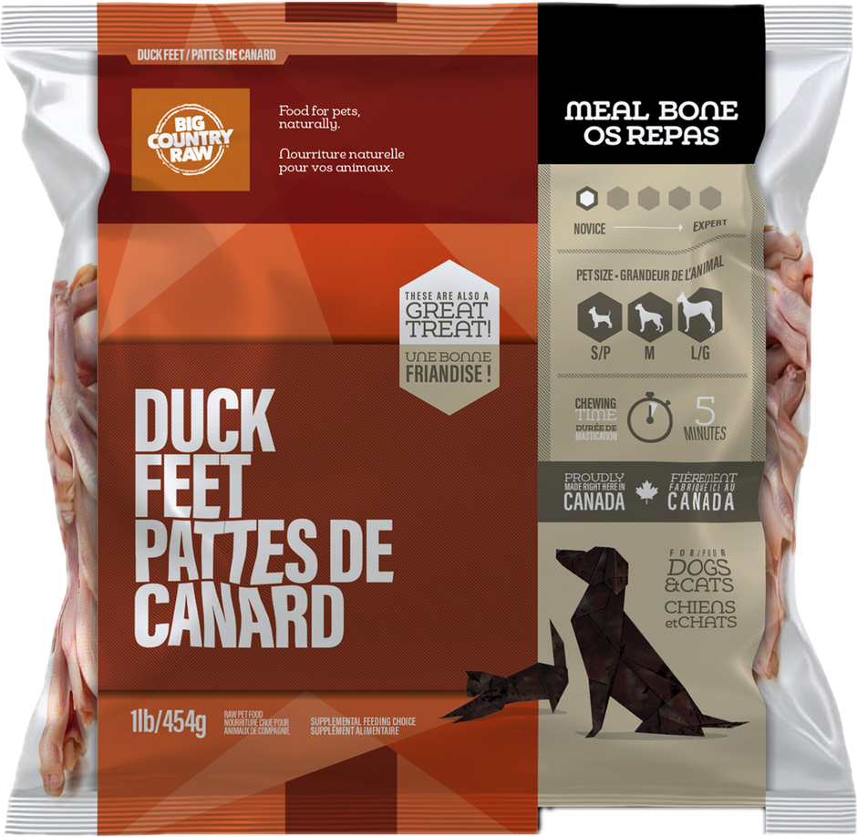 Big Country Raw Duck Feet 1lb