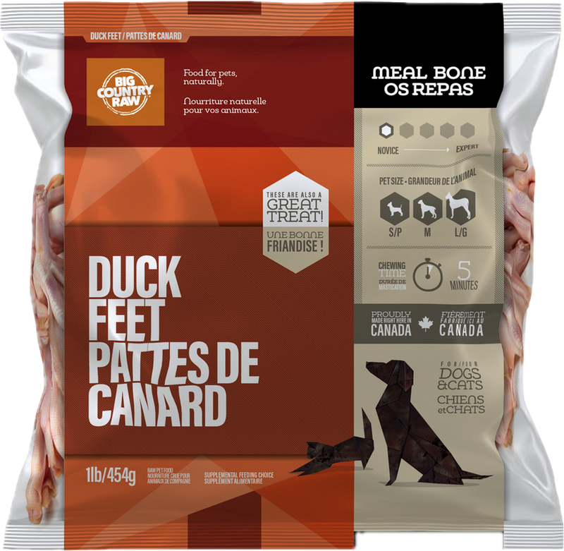 Big Country Raw Duck Feet 1lb