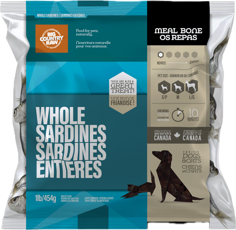 Big Country Raw Whole Sardines 1lb