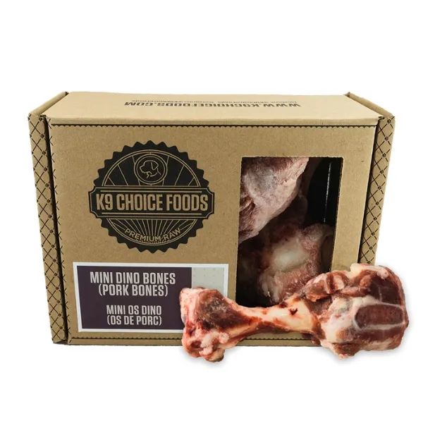 K9 Choice Mini Dino Bones (Pork Bones) 3 Pack