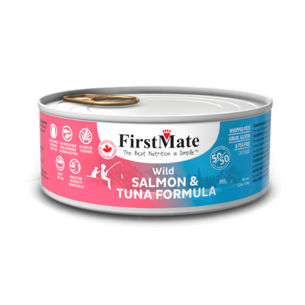 FirstMate Wild Salmon/Wild Tuna Cat Food 5.5oz
