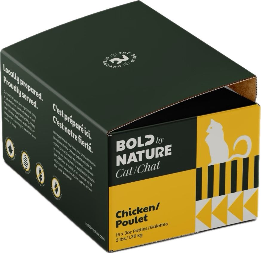 Bold by Nature Chicken Patties Cat Food 3lb