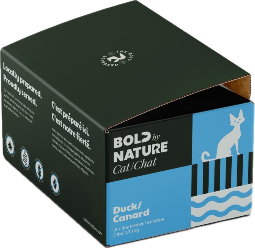 Bold by Nature Duck Patties Cat Food 3lb