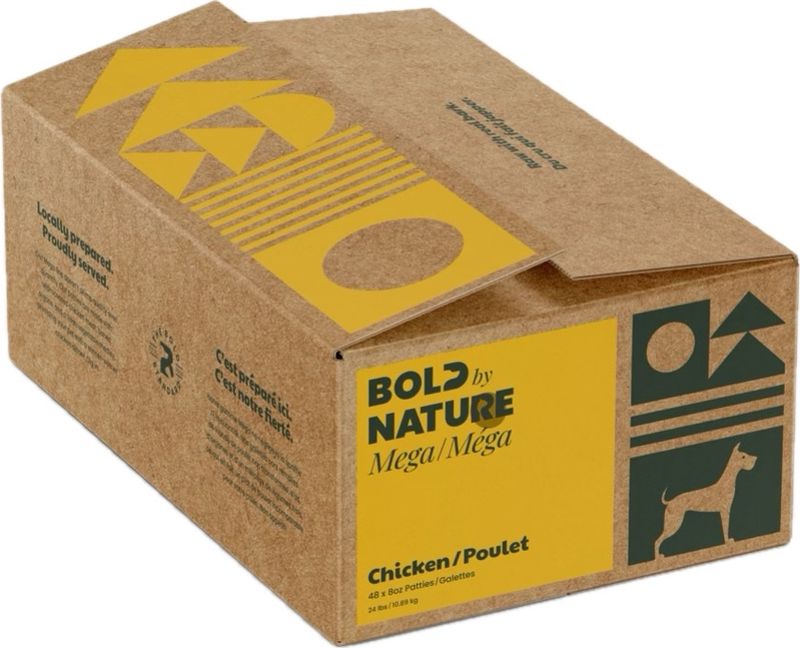 Bold by Nature Mega Chicken Pattie Dog Food 24lb