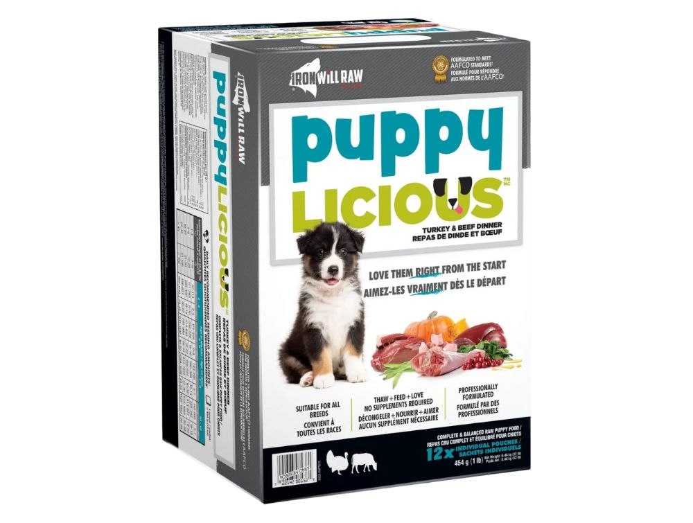 Iron Will Raw Puppylicious Turkey and Beef 12/1lb