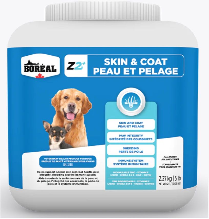 Boreal Dog Supplement Z2+ Skin &amp; Coat 5lb