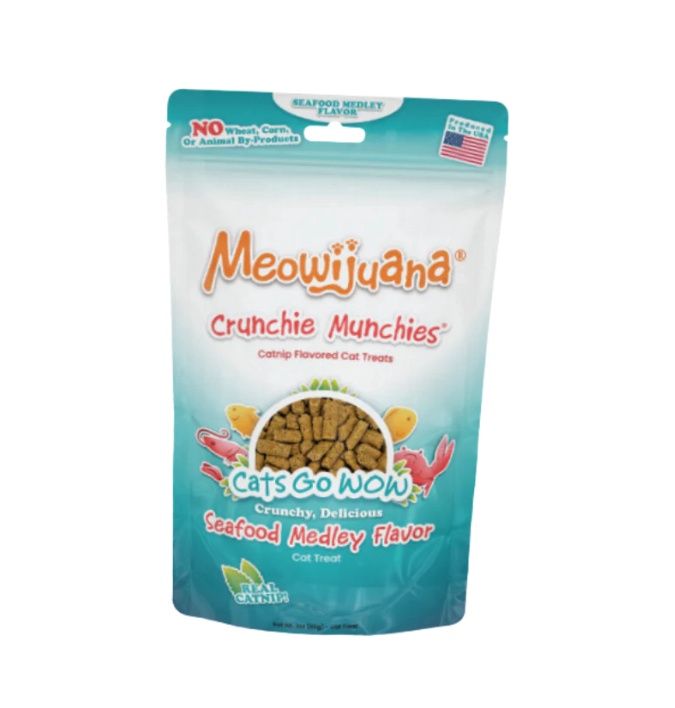 Meowijuana Crunchie Munchies Seafood Medley 85g