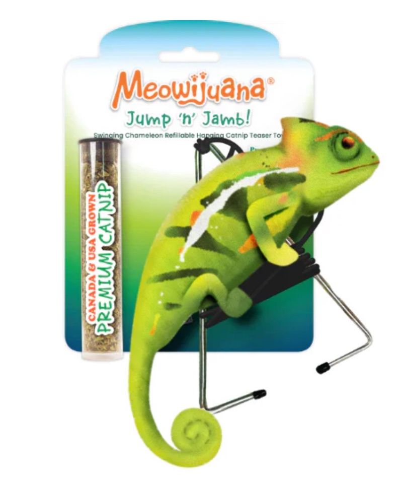Meowijuana Jump n' Jamb Chameleon Refillable Toy
