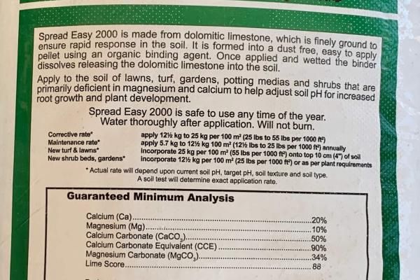 Dolomite Lime Spread Easy 25KG