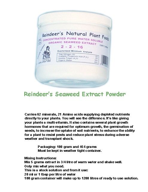 Reindeer’s Seaweed Extract 100g