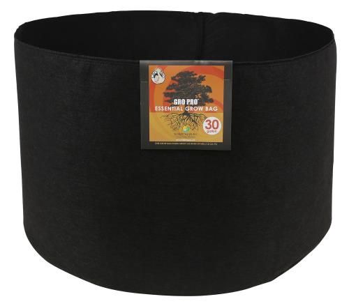 Gro Pro Premium Fabric Pot Black 30 gallon