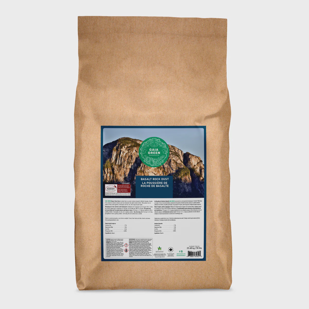 Gaia Green Basalt Rock Dust 22.68KG