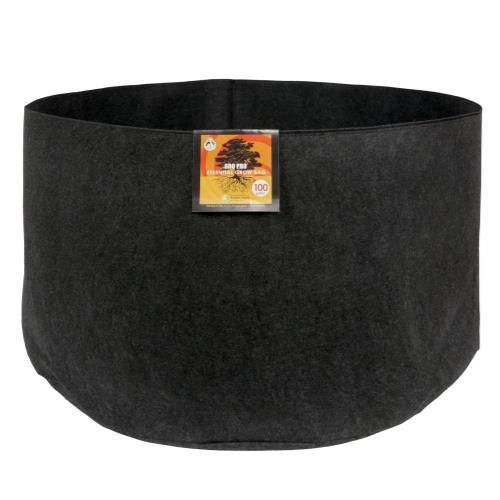 Gro Pro Round Fabric Pot Black 100 gallon