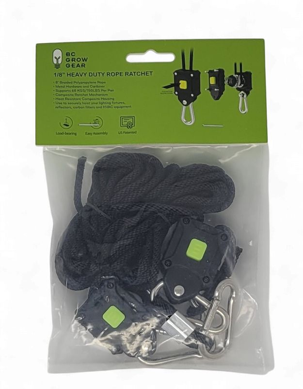 BC Grow Gear Rope Ratchet 1/8" pair (G8)