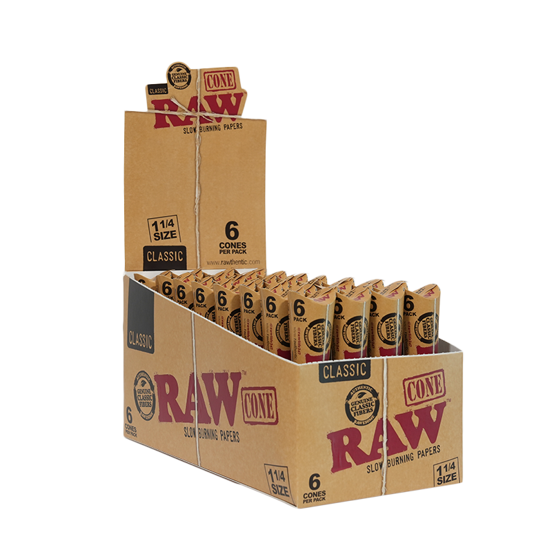 RAW Cones 1 1/4" 6 Pack