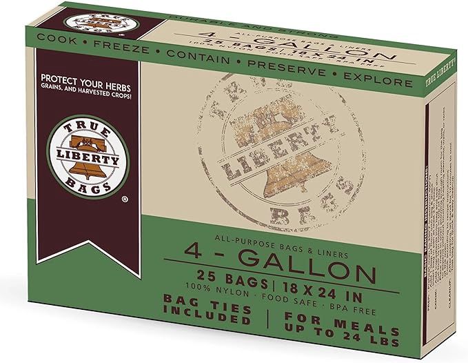 True Liberty Turkey Bags 4gal 18" x 24" 25 pack