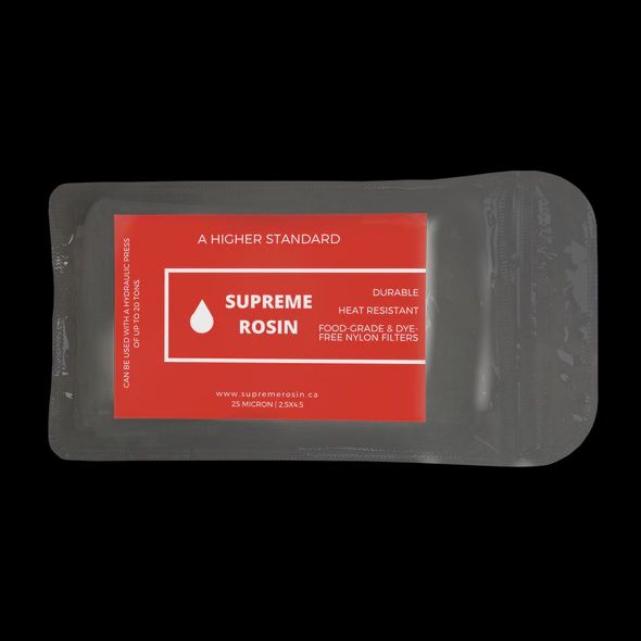 Supreme Rosin Press Bags 2.5"x4.5" 25u 25 bags