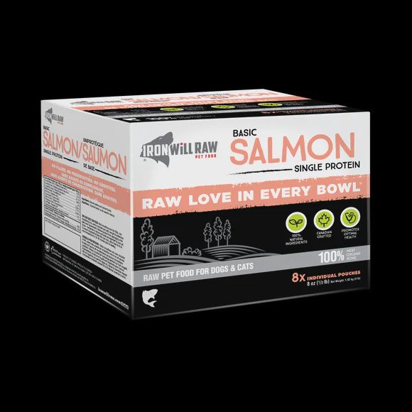 Iron Will Raw Basic Salmon Single Protein Dog/Cat 6lb