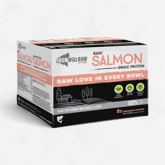 Iron Will Raw Basic Salmon Single Protein Dog/Cat 6lb