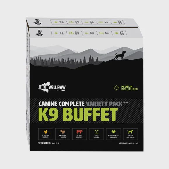 Iron Will Raw Complete Cuisine K9 Buffet Dog Food 12lb