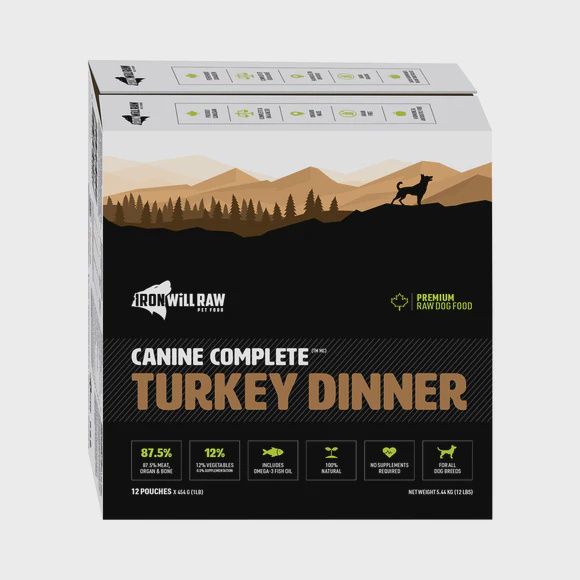 Iron Will Raw Complete Cuisine Turkey Dinner Dog Food 12lb