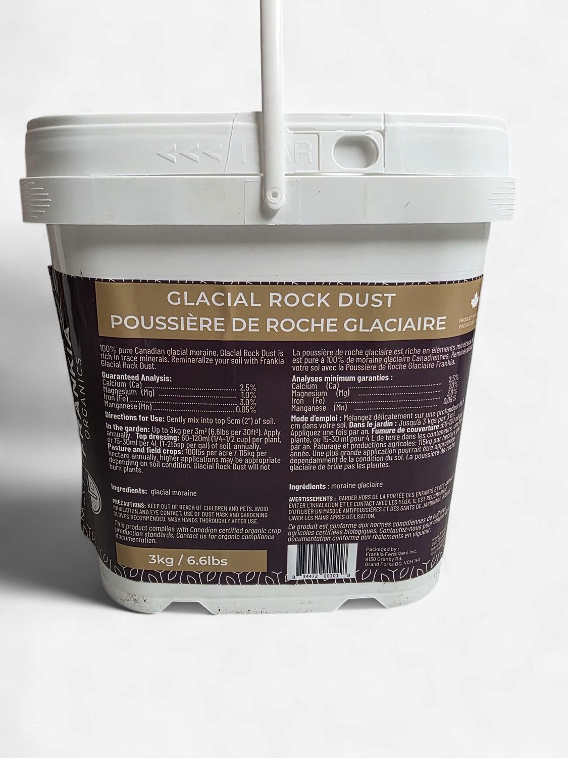Frankia Organics Glacial Rock Dust 3kg