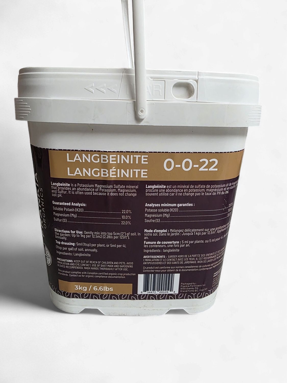 Frankia Organics Langbeinite 3kg