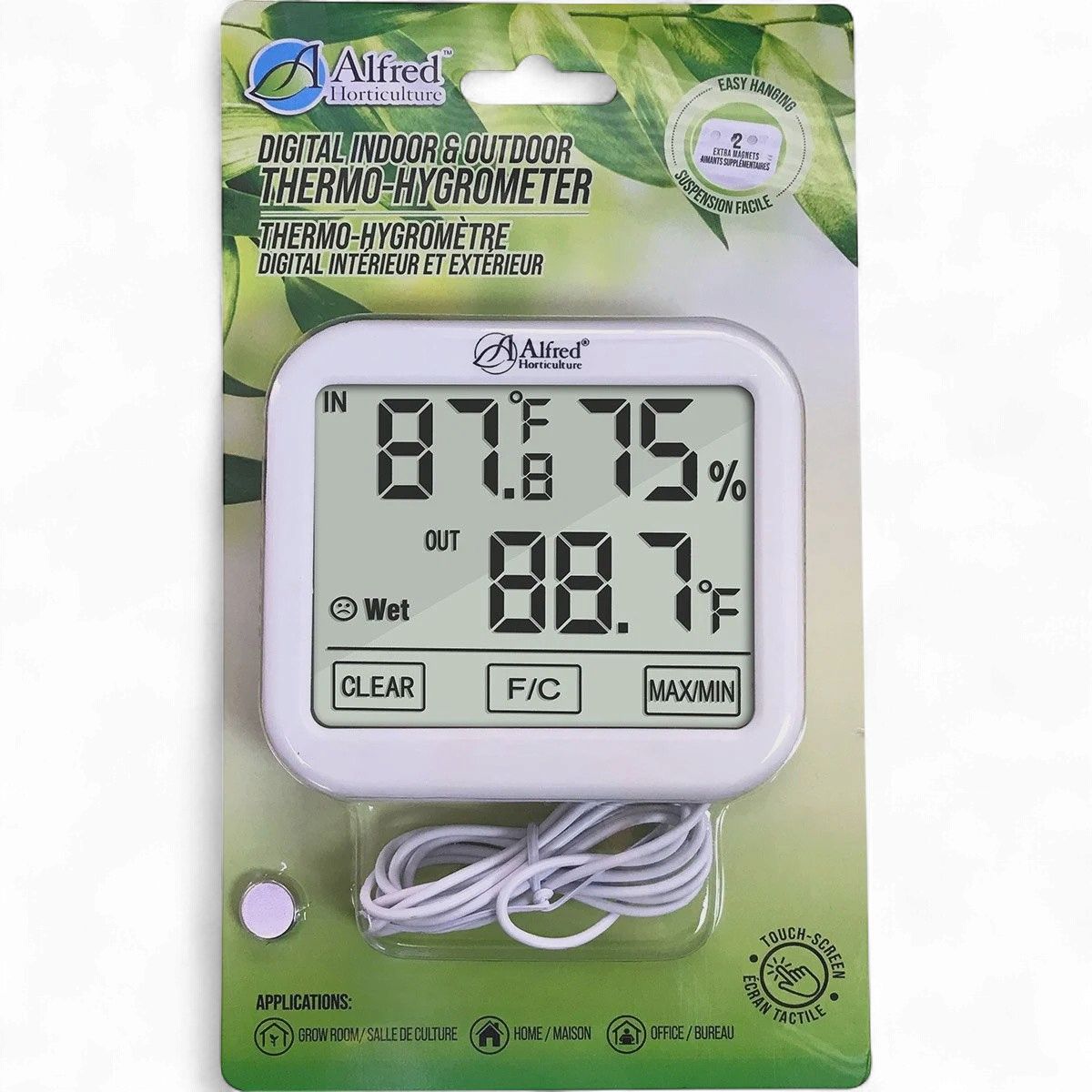 Alfred Digital Hygrometer Indoor/Outdoor (G8)