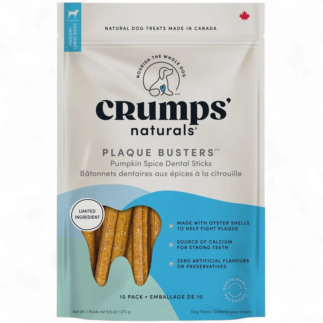 Crumps' Plaque Busters Pumpkin Spice 270g