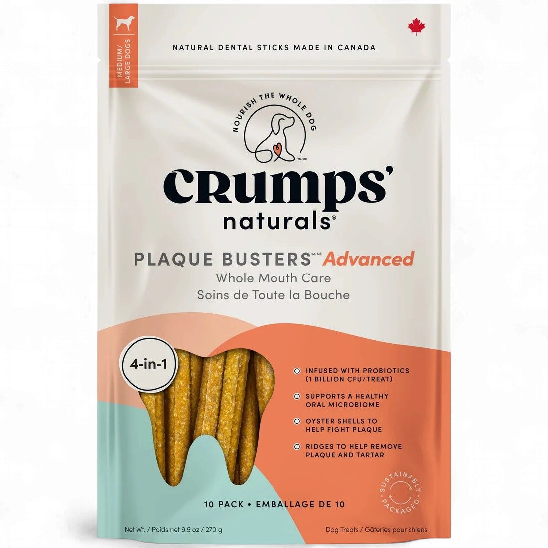 Crumps' Plaque Busters Advanced w/ Probiotics 270g