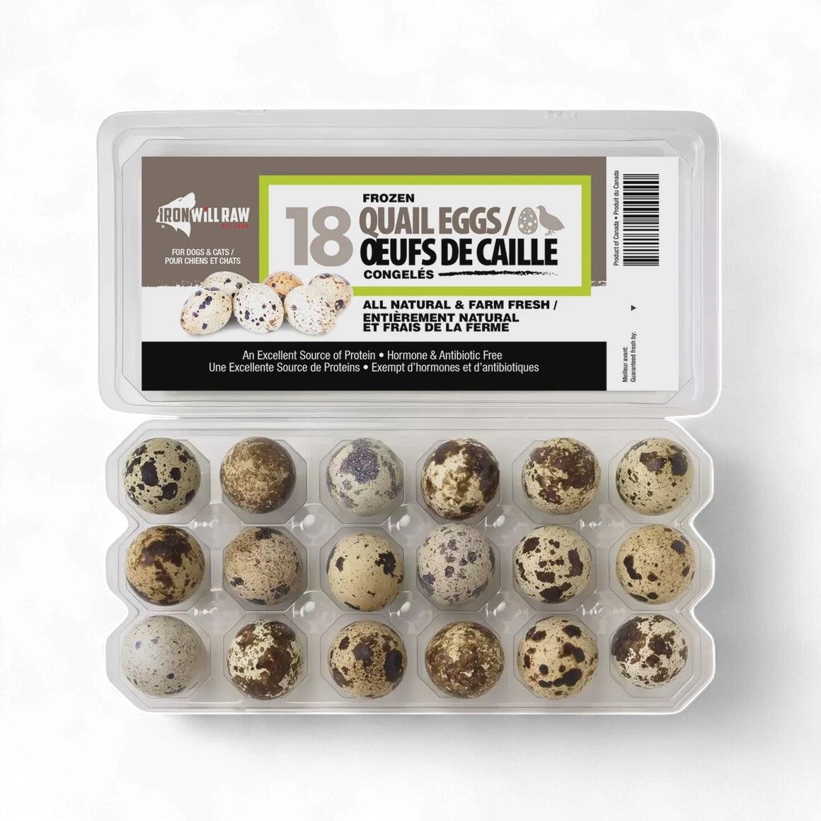 Iron Will Raw Dog/Cat Quail Eggs
