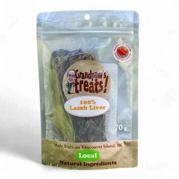 Grandpaw's Treats 100% Lamb Liver 70g
