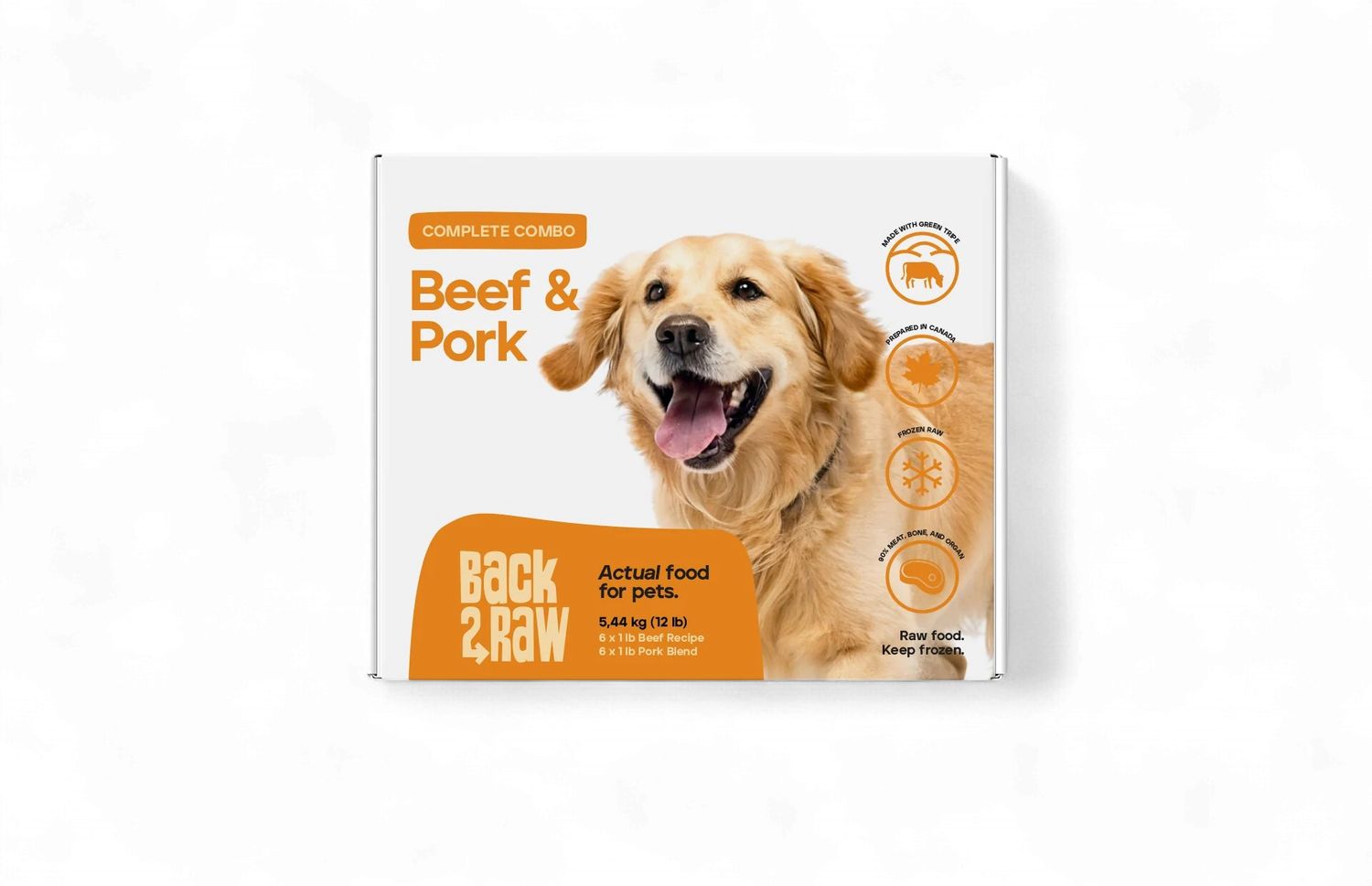 Back2Raw Dog Complete Combo Beef/Pork Blend 12lb