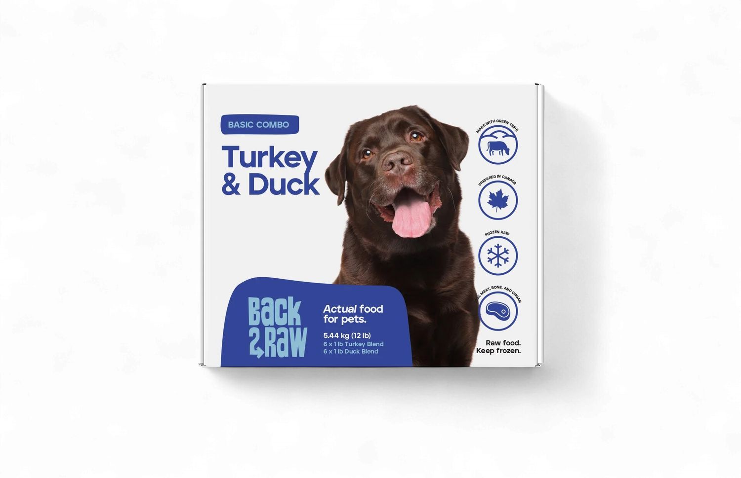 Back2Raw Dog Basic Combo Duck Blend/Turkey Blend 12lb