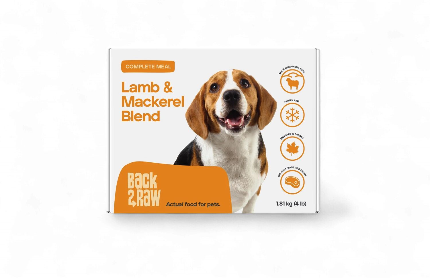 Back2Raw Dog Complete Lamb &amp; Mackerel Blend 4 lb