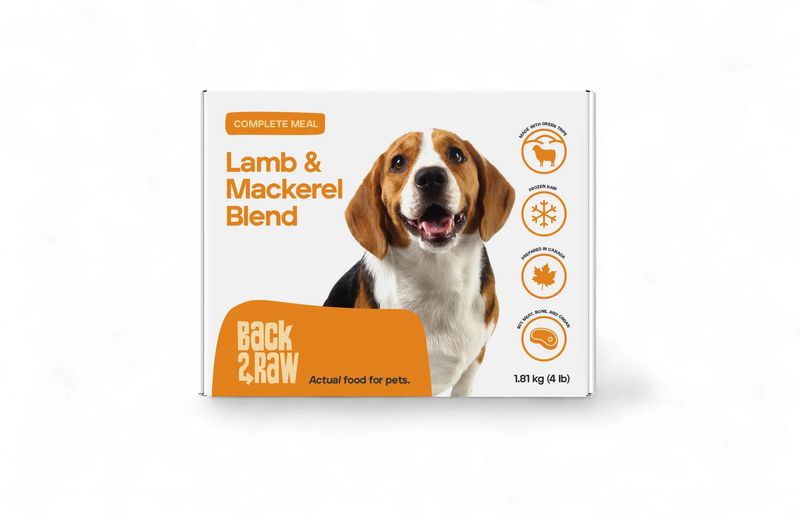 Back2Raw Dog Complete Lamb &amp; Mackerel Blend 4 lb