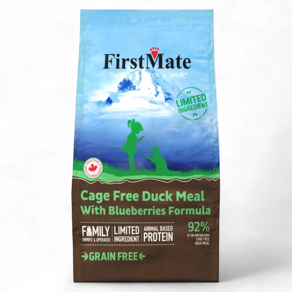FirstMate Cage-Free Duck Meal with Blueberries Formula 10lbs